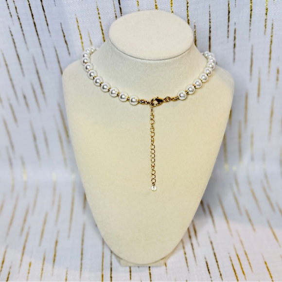 House of Harlow 1960 Pearl Necklace w/ Removable Gold Heart Charm NWT - Picture 6 of 8